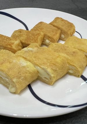 お弁当にも！ブイヨンとチーズの卵焼き-レシピのメイン写真