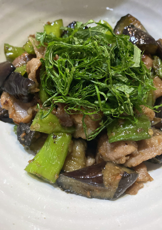 パパ茄子とししとうの甘味噌炒め-レシピのメイン写真