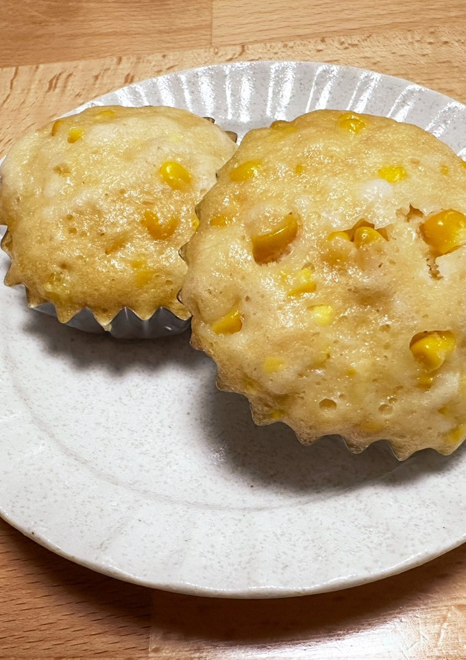 HMで簡単　とうもろこし蒸しパン-レシピのメイン写真