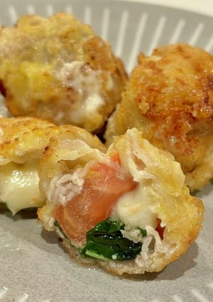 豚バラのトマトチーズバジル巻き-レシピのメイン写真