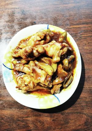 ピリ辛味♡手羽元と丸茄子のカレー煮込み♡-レシピのメイン写真