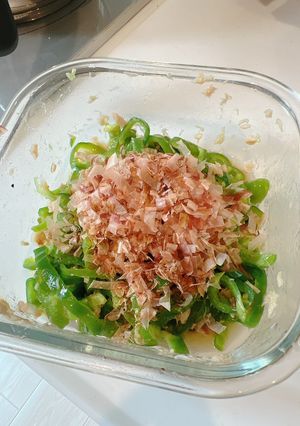 【レンジで簡単!!】無限ピーマン-レシピのメイン写真