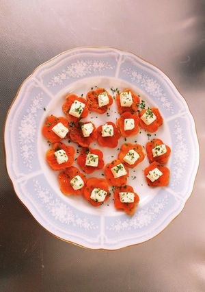 花型アップルマンゴーにクリームチーズon-レシピのメイン写真