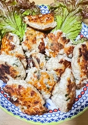 つくねと、はんぺんのハンバーグ-レシピのメイン写真