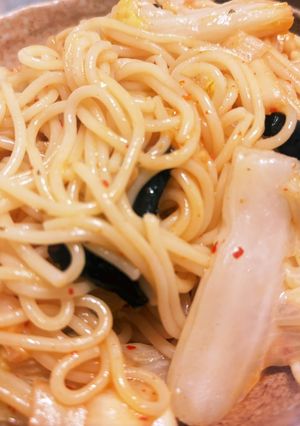 韓国風ワンパンパスタ-レシピのメイン写真