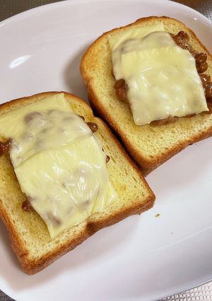 ミニ 納豆チーズトースト-レシピのメイン写真