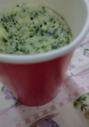 離乳食~紙コップで小松菜パン♪-レシピのメイン写真