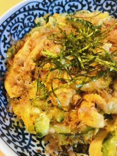 鶏肉のゴーヤー親子丼-レシピのメイン写真