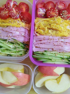 娘と息子のお弁当(7/17 水)-レシピのメイン写真