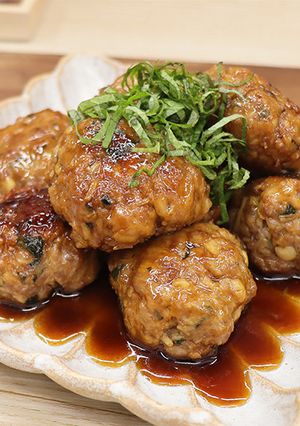 ふんわりヘルシー＊大葉えのきバーグ-レシピのメイン写真