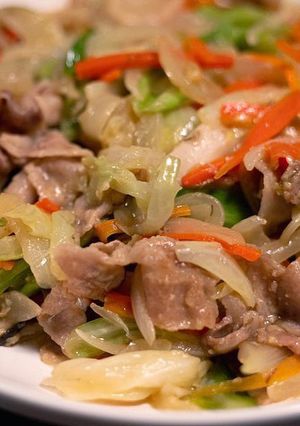 【ごていしゅ麦味噌】肉野菜炒め味噌だれ-レシピのメイン写真