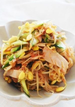 豆もやしとキュウリの味噌中華サラダ-レシピのメイン写真
