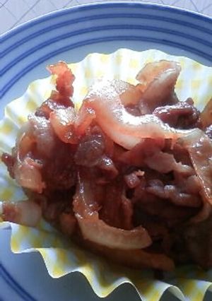 お弁当にヘルシー豚とこんにゃくの生姜焼き-レシピのメイン写真