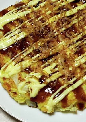 コーンとチーズのお好み焼き-レシピのメイン写真
