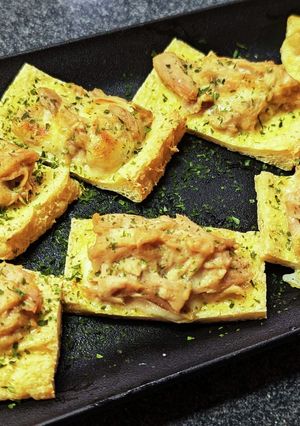 ツナチーズマヨネーズのふわふわ油揚げ焼き-レシピのメイン写真