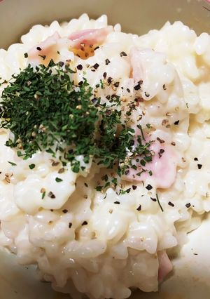 パパッと豆乳で作るチーズリゾット-レシピのメイン写真