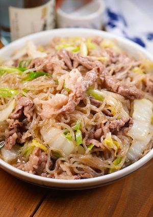 糸こんにゃくたっぷり♡ヘルシーすき煮-レシピのメイン写真