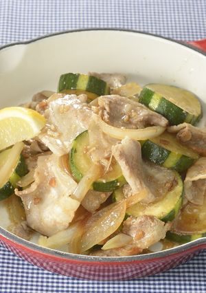 豚肉とズッキーニのレモンにんにく炒め-レシピのメイン写真