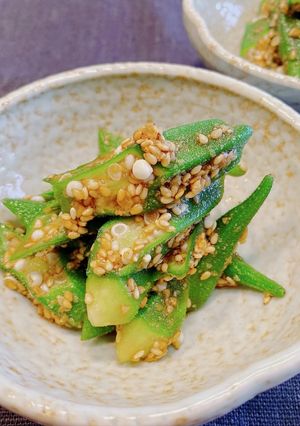 オクラの胡麻和え-レシピのメイン写真