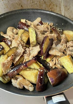 茄子と豚肉の麺つゆ炒め-レシピのメイン写真