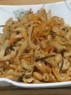 切り干し大根と大豆の煮物-レシピのメイン写真