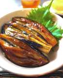 こってりトロトロ♪なすの梅シソ蒲焼き丼