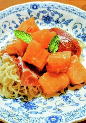 完熟メロンのカッペリーニ-レシピのメイン写真