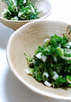 箸休めに♪さっぱりねぎと梅の和えもの-レシピのメイン写真