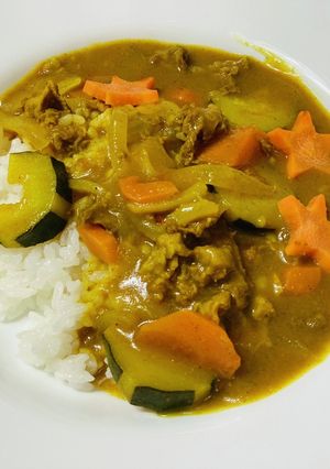 カレー粉で！昔ながらの夏野菜カレー-レシピのメイン写真