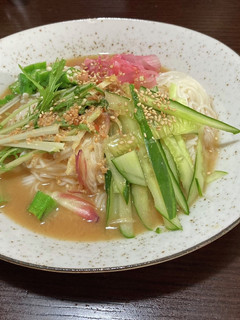 冷やし中華風 味噌だれそーめん-レシピのメイン写真