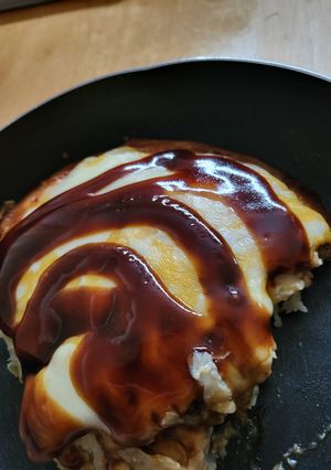 粉砕オートミールでお好み焼き-レシピのメイン写真