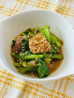簡単 サバ缶と小松菜のごま和え-レシピのメイン写真