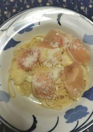 桃と生ハムの冷製スパゲティ-レシピのメイン写真