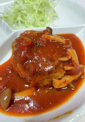 トマト煮込豆腐ハンバーグ-レシピのメイン写真