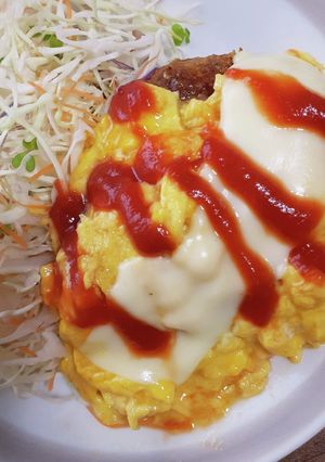 簡単！スクランブルオムバーグ-レシピのメイン写真