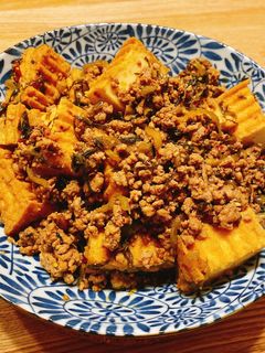 厚揚げと挽き肉の高菜炒め-レシピのメイン写真