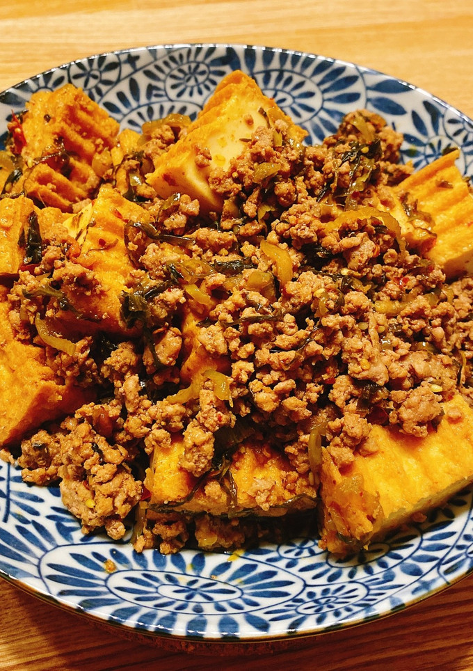 厚揚げと挽き肉の高菜炒め-レシピのメイン写真