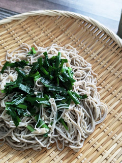 シャキシャキえのきニラ蕎麦-レシピのメイン写真