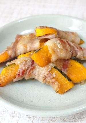 かぼちゃの豚肉巻き-レシピのメイン写真