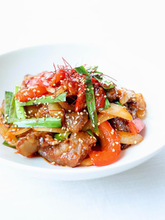 韓国風牛すじ炒め【牛すじポックム】-レシピのメイン写真