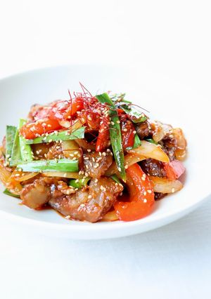 韓国風牛すじ炒め【牛すじポックム】-レシピのメイン写真