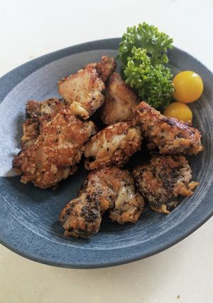 鶏肉のゆかり柿ピー唐揚げ-レシピのメイン写真