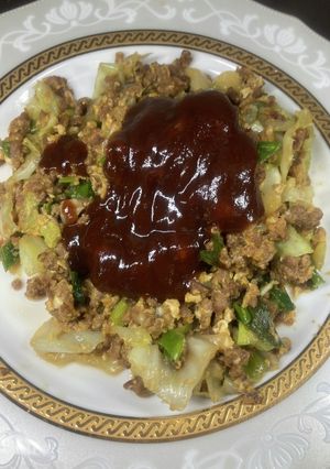 豚のひき肉の炒め物 308-レシピのメイン写真
