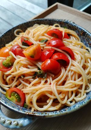 食べラーの簡単トマトパスタ-レシピのメイン写真