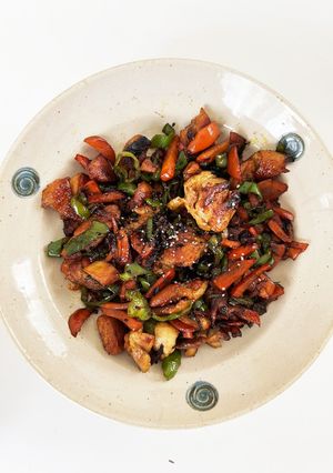鶏肉と野菜のちょい焦がし炒め-レシピのメイン写真