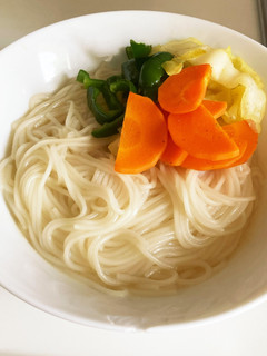 素麺で⟡.* 塩ラーメン風!-レシピのメイン写真