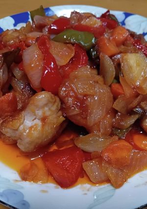 【川口市】【食改】鶏肉の甘酢あんかけ-レシピのメイン写真
