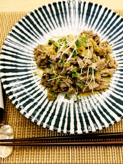 柳金属の生ぽん酢で牛肉のおろしぽん酢和え-レシピのメイン写真