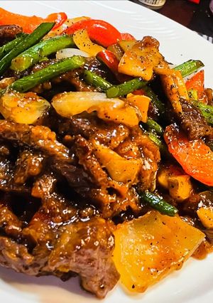 中華 牛肉の黒胡椒炒め 黒椒牛肉-レシピのメイン写真
