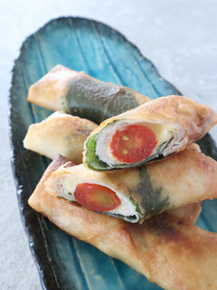 ミニトマトチーズ春巻き-レシピのメイン写真
